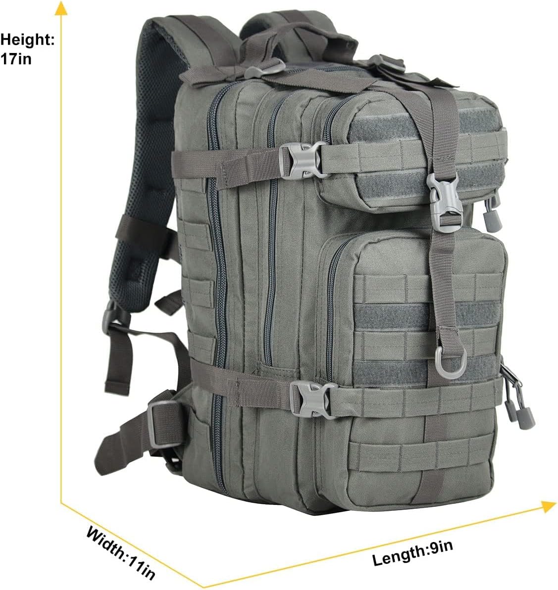 small military tactical backpack 30l assault backpack tactical bag for outdoorhiking camping travel grey